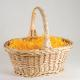 Oval Wicker Gift Baskets W/ Handle (15"x11 1/2"x6" )